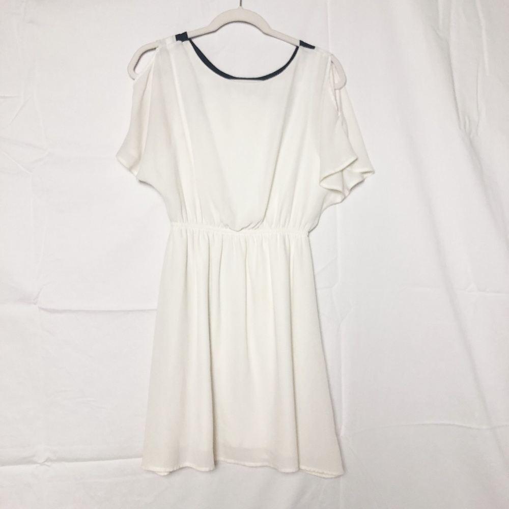 Alya Cream Backless Dress